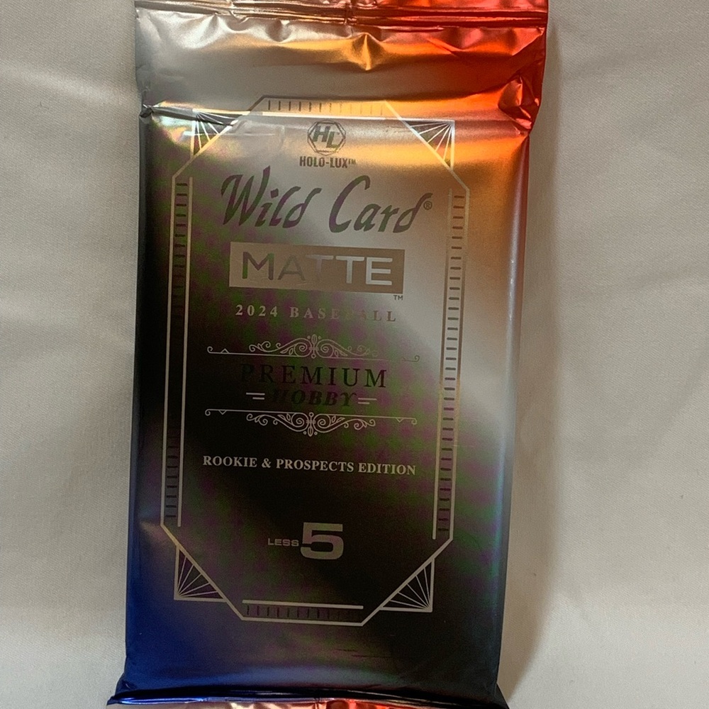 1pk Wild Card Matte Baseballl  #BB017